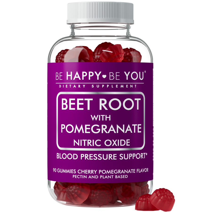 Beetroot Nitric Oxide Gummies - Organic Pre-Workout Endurance Formula