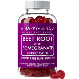 Beetroot Nitric Oxide Gummies - Organic Pre-Workout Endurance Formula