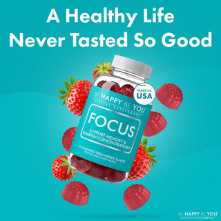 Focus & Memory Gummies - Nootropic Blend with Phosphatidylserine & NAD+
