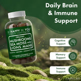 Lions Mane & Sea Moss Gummies - Organic Brain Health & Immune Support