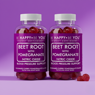 Beetroot Nitric Oxide Gummies - Organic Pre-Workout Circulation Support