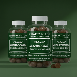 Lions Mane & Sea Moss Gummies - Organic Brain Health & Immune Support