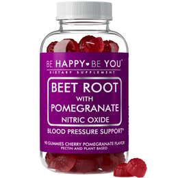 Beetroot Nitric Oxide Gummies - Organic Pre-Workout Endurance Formula