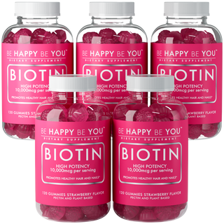 Biotin Gummy Vitamin - 5 Bottles
