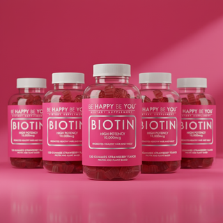 Biotin Gummies 10,000 mcg - Vegan Hair, Skin & Nails Support Vitamins