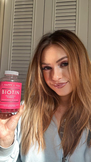 Biotin Gummies 10,000 mcg - Vegan Hair, Skin & Nails Support Vitamins