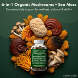 Lions Mane & Sea Moss Gummies - Organic Brain Health & Immune Support