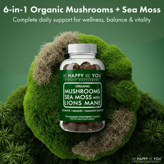 Lions Mane & Sea Moss Gummies - Organic Brain Health & Immune Support