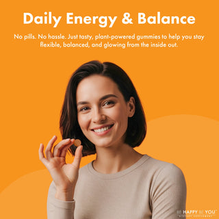 Turmeric & Ginger Gummies - Daily Wellness with Curcumin | Be Happy Be You
