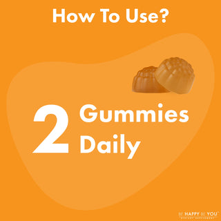 Turmeric & Ginger Gummies - Daily Wellness with Curcumin | Be Happy Be You