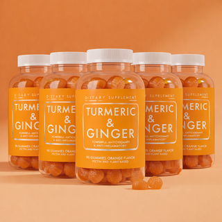 Turmeric & Ginger Gummies - Daily Wellness with Curcumin | Be Happy Be You