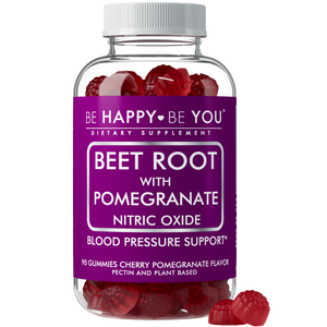 Beetroot Nitric Oxide Gummies - Organic Pre-Workout Endurance Formula