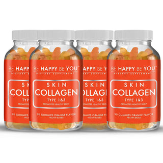Collagen Type 1 & 3 Gummy Vitamin - 4 bottles
