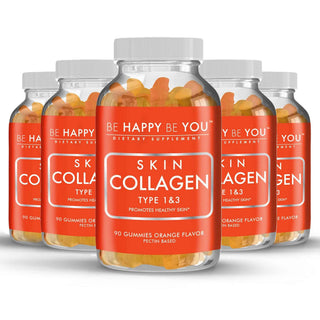 Collagen Type 1 & 3 Gummies - Vegan Skin, Hair & Joint Support
