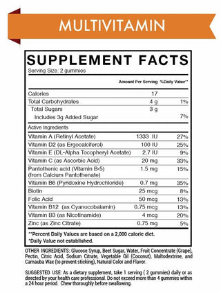 Multivitamin Gummy Vitamin - Nutrition